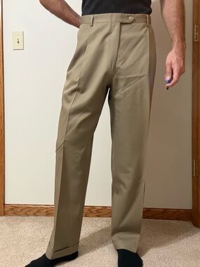 Austin Reed Super 100s pleated trousers